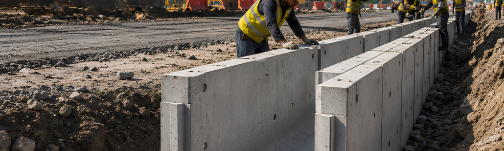 Precast U Drains by AVSTech deliver's reliable stormwater management with rapid installation.