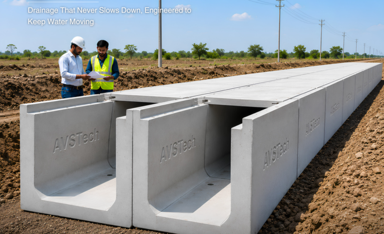 AVSTech Precast U-Drains - Engineered to Keep Water Moving Precast U-Drains Ensure Reliable Wastewater Management