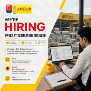 Hiring: Precast Estimation Engineer | AVSTech Building Solutions
