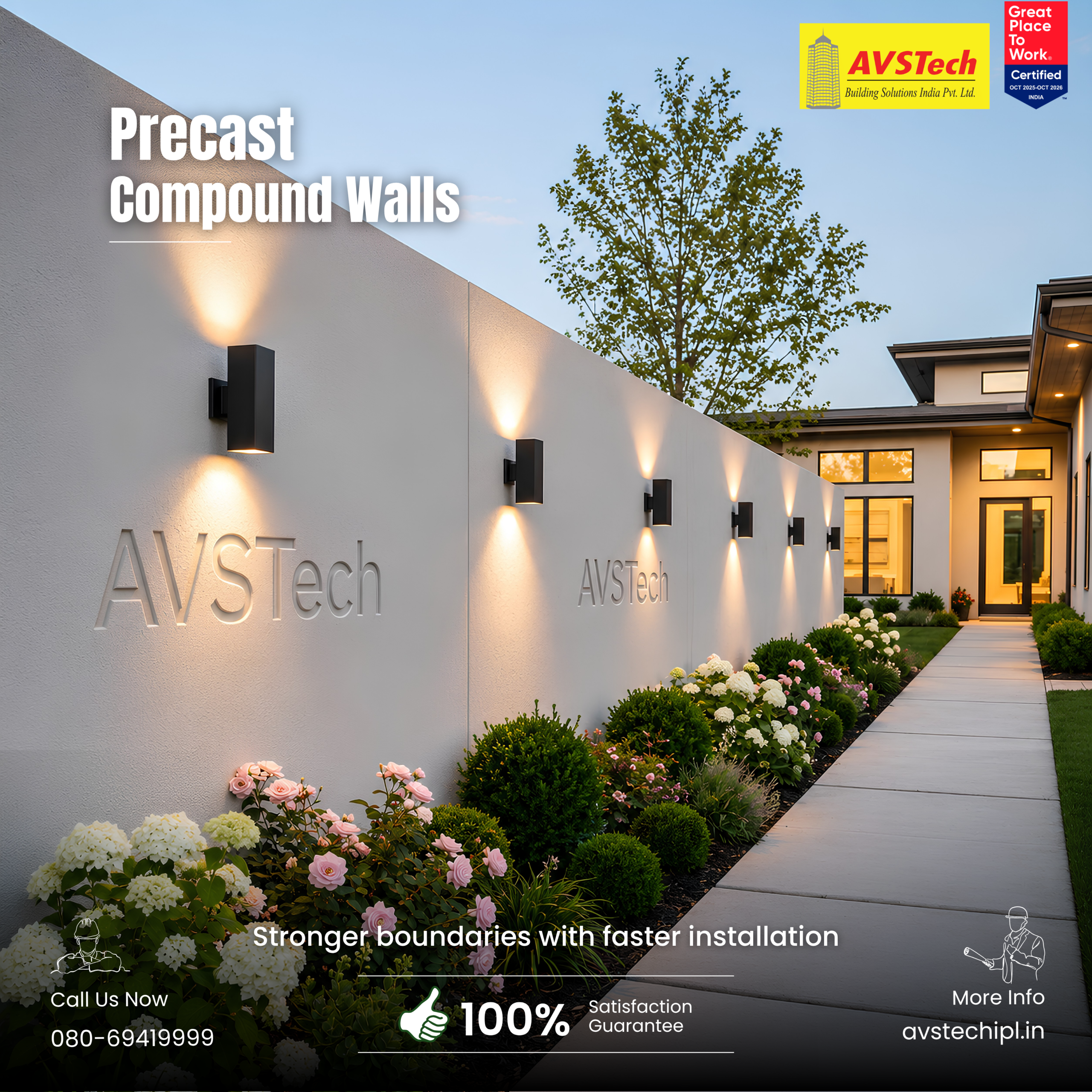 Precast Compound Walls combine factory-engineered precision with rapid on-site installation, making them a smart modern alternative to traditional brick walls.
