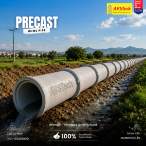AVSTech - Precast Hume Pipes AVSTech Precast Hume Pipes: Strong Solutions for Underground Drainage