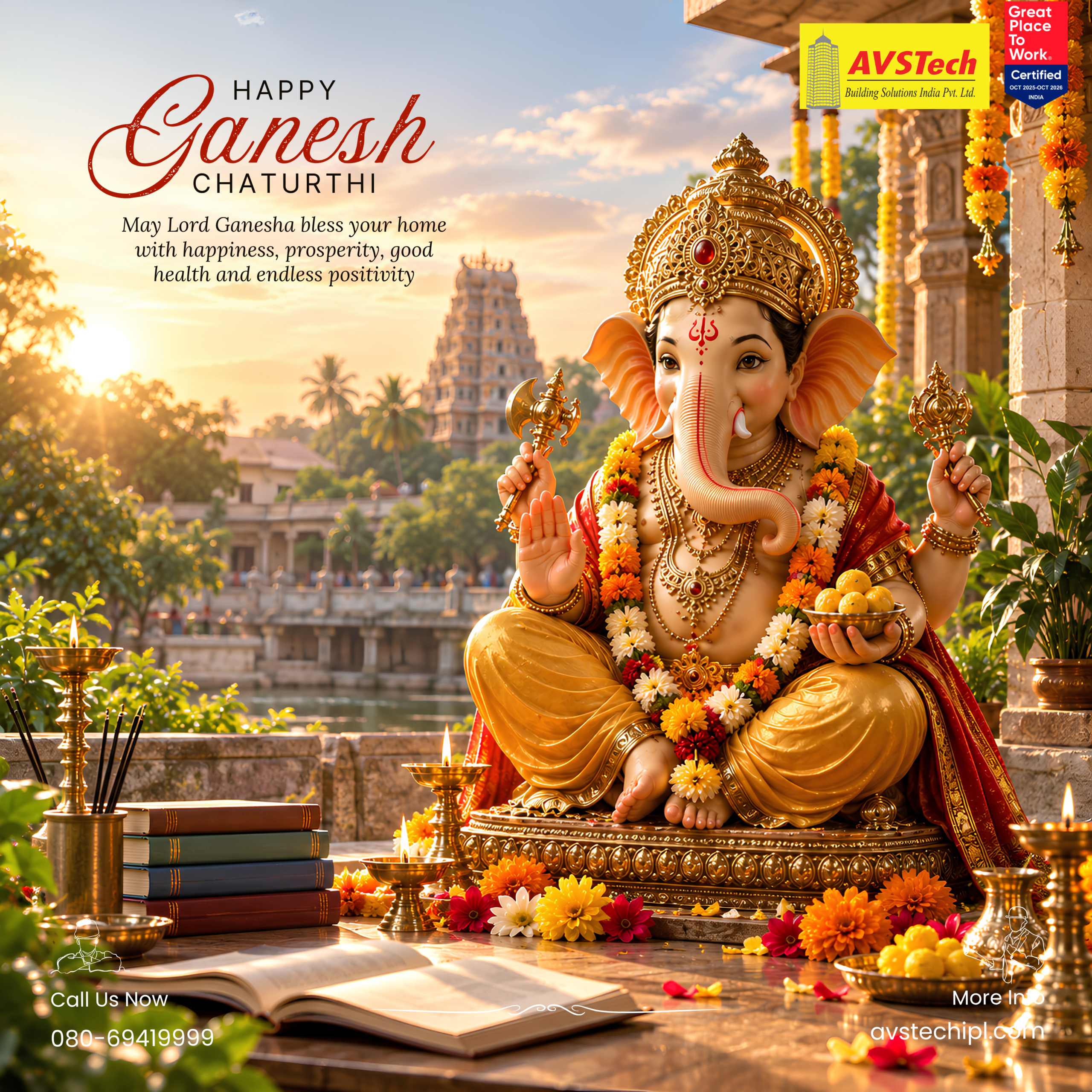 Happy Ganesh Chaturthi from AVSTech Building Solutions