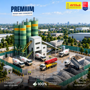 Premium Ready Mix concrete - AVSTech Building Solutions Ready-Mix Concrete Suppliers in Bangalore - AVSTech Solutions