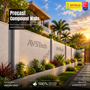 Precast Compound Walls for Residential and Commercial Use