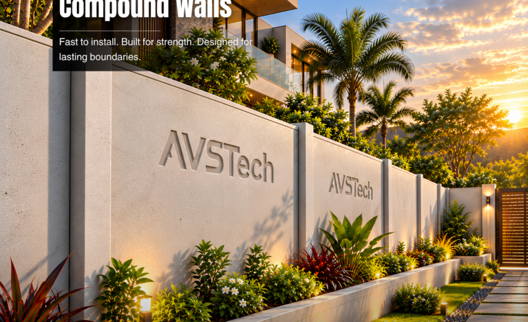 Precast Compound Walls for Residential and Commercial Use