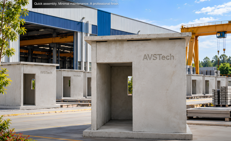 Precast Concrete Security Cabins - AVSTech Building Solutions Precast Concrete Security Cabins: A Smart Start to Site Security