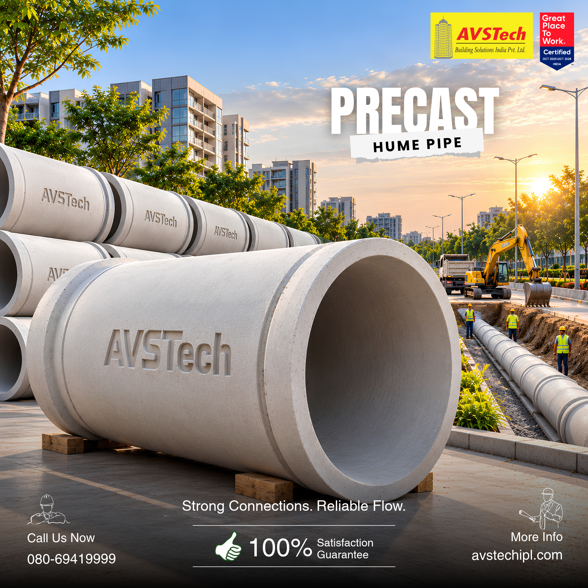 RCC Hume Pipes: Strong Connections. Reliable Flow.